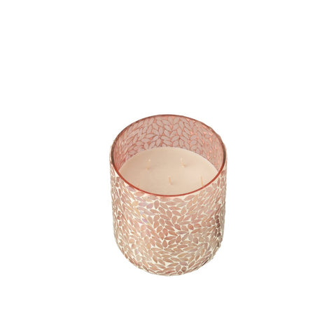 J-Line geurkaars Tender Rose - roze - large - 120U