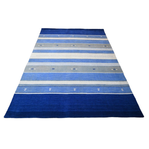Modern vloerkleed - 208x142 cm - HANDGEMAAKT