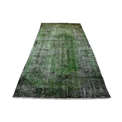 Groen vintage vloerkleed - 268x144 cm - HANDGEMAAKT