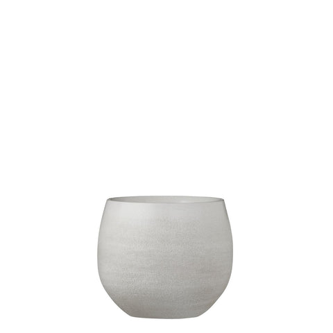 Douro Bloempot - H18 x Ø20 cm - Terracotta - Off White