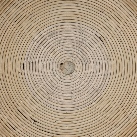 Kaj Bijzettafel - H51 x Ø45 cm - Rotan - Bruin