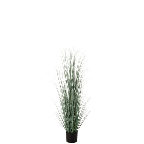 J-Line Grassen In Pot Plastiek Blauw/Groen Large