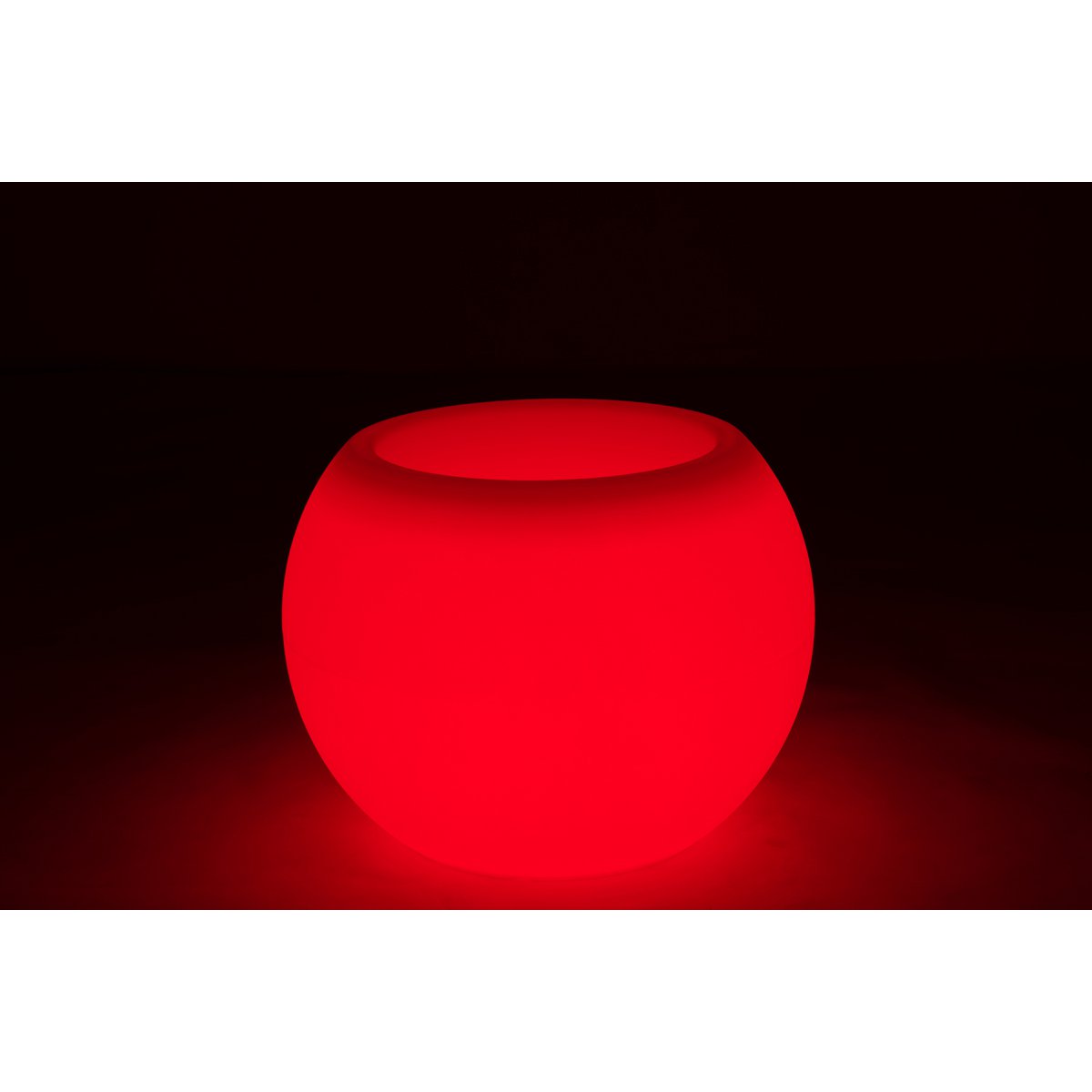 J-Line lamp Bloempot - kusntstof - mix - LED - tuinverlichting