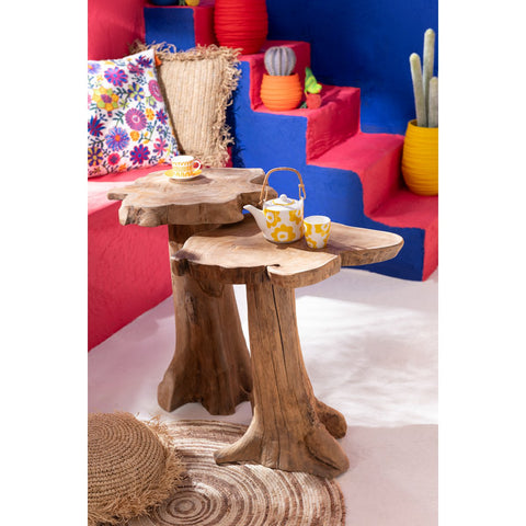 J-Line tapijt Rond - jute - beige/bruin