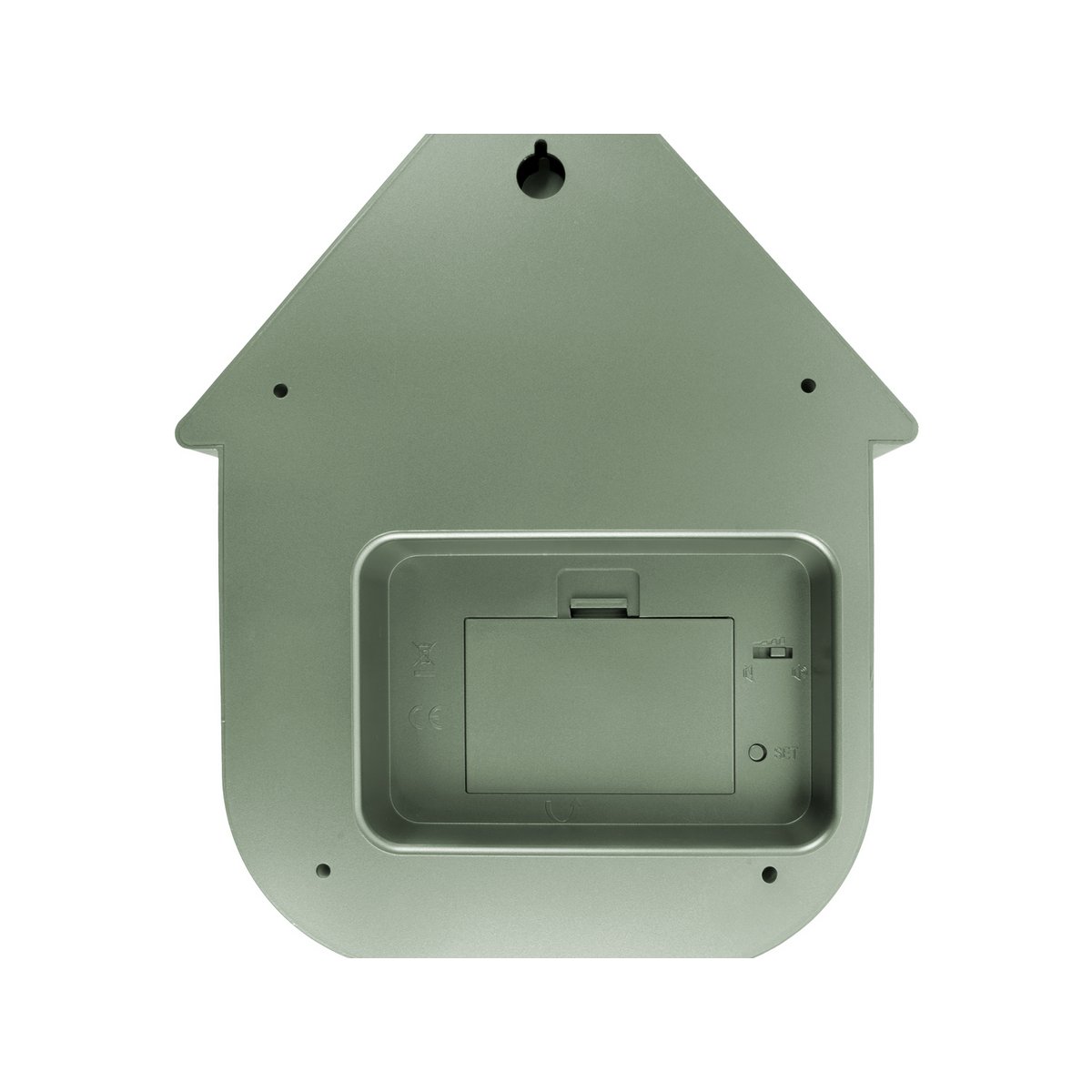 Wandklok Modern Koekoek Metallic