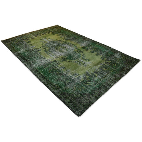 Groen vintage vloerkleed - 282x180 cm - HANDGEMAAKT