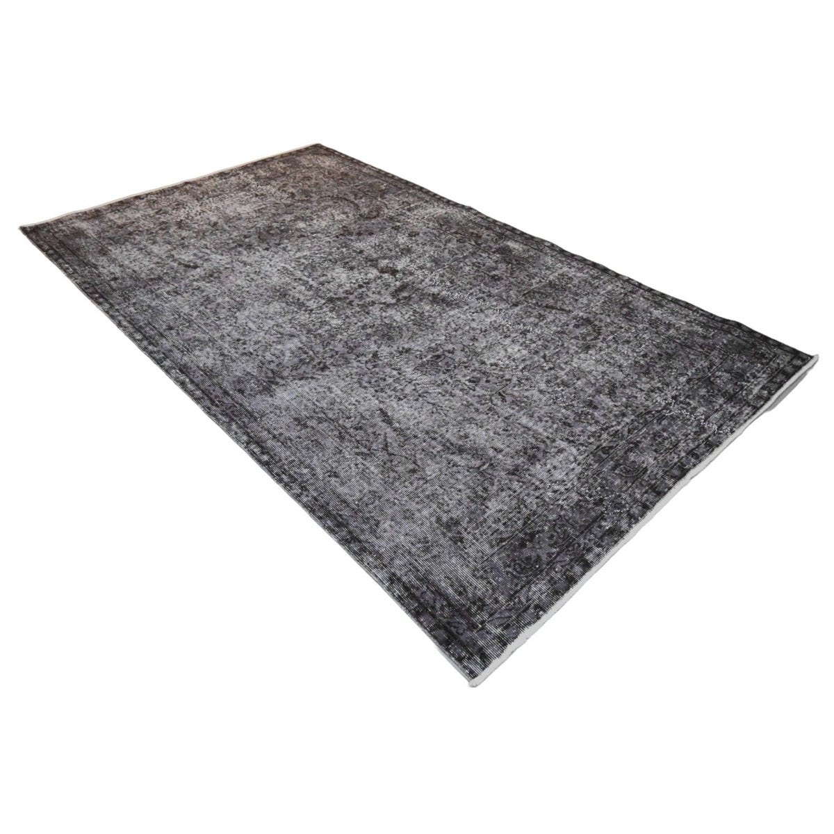 Grijs vintage vloerkleed - 270x157 cm - HANDGEMAAKT