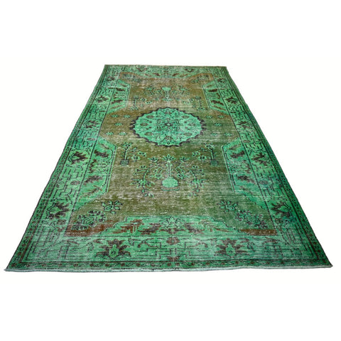 Groen vintage vloerkleed - 275x160 cm - HANDGEMAAKT Copy