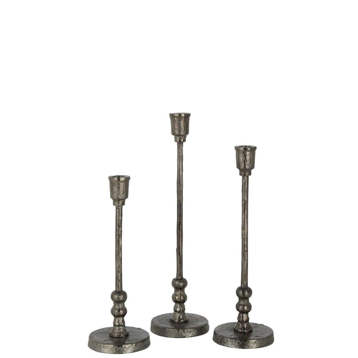 J-Line kandelaar Becca - aluminium - zwart