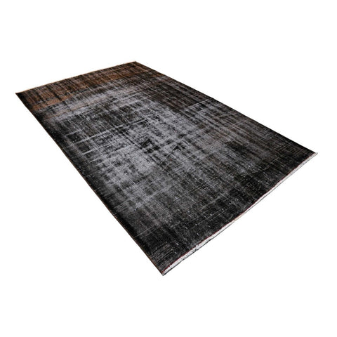 Zwart vintage vloerkleed - 262x156 cm - HANDGEMAAKT - HANDGEMAAKT