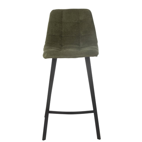 J-Line Barstoel Kent Metaal/Polyester Groen
