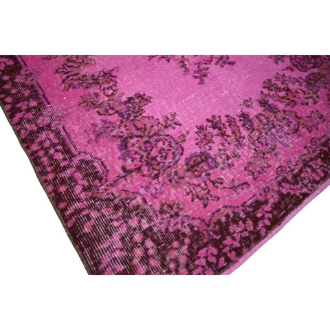 Roze vintage vloerkleed - 186x110 cm - HANDGEMAAKT