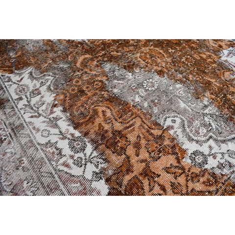 Bruin vintage vloerkleed - 285x163 cm - HANDGEMAAKT