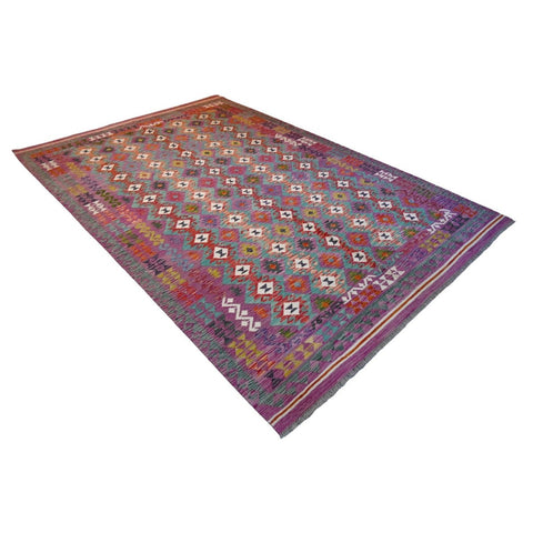 Kleurrijke kelim - 300x205 cm - HANDGEMAAKT