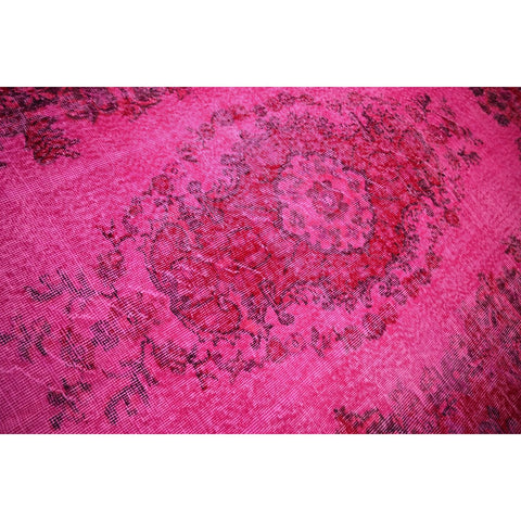Roze vintage vloerkleed - 286x196 cm - HANDGEMAAKT