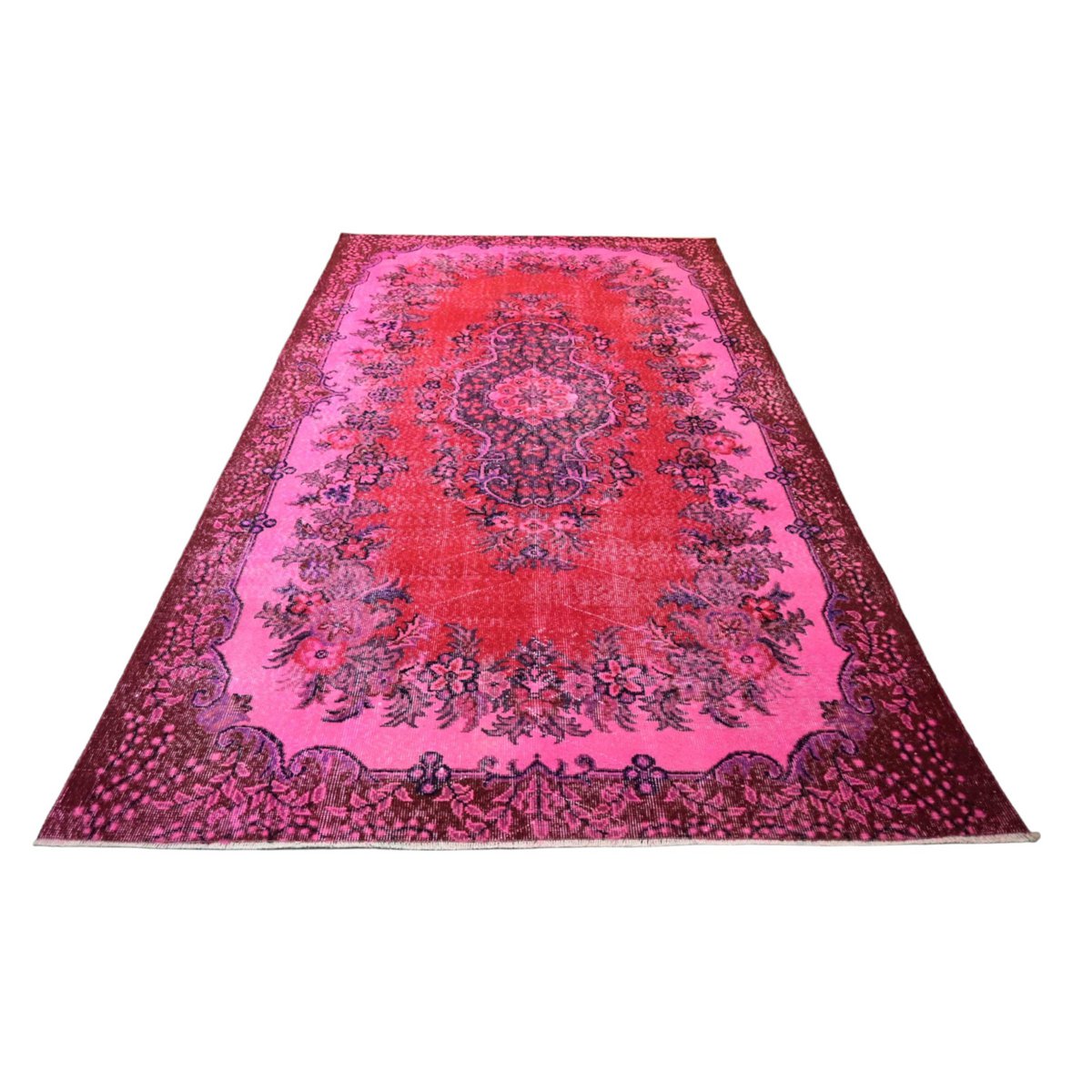 Roze vintage vloerkleed - 293x175 cm - HANDGEMAAKT Copy