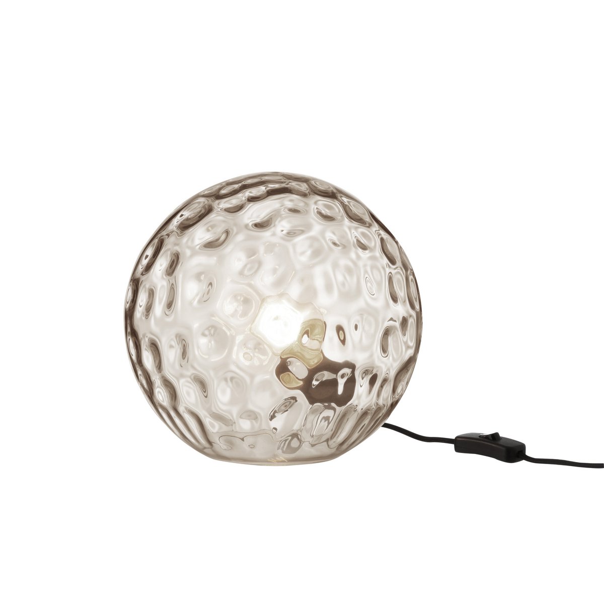 J-Line Bollie tafellamp - glas - lichtgrijs - S