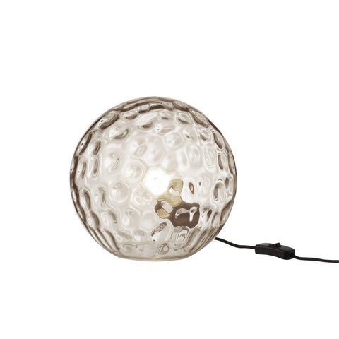 J-Line Bollie tafellamp - glas - lichtgrijs - S