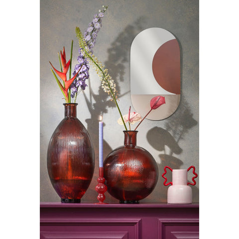 Avilo Wandspiegel - L58 x B31 cm - Donkerrood