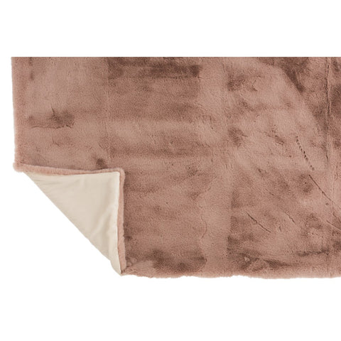 J-Line Plaid Cutie - Polyester – 180x130 cm – Poederroze