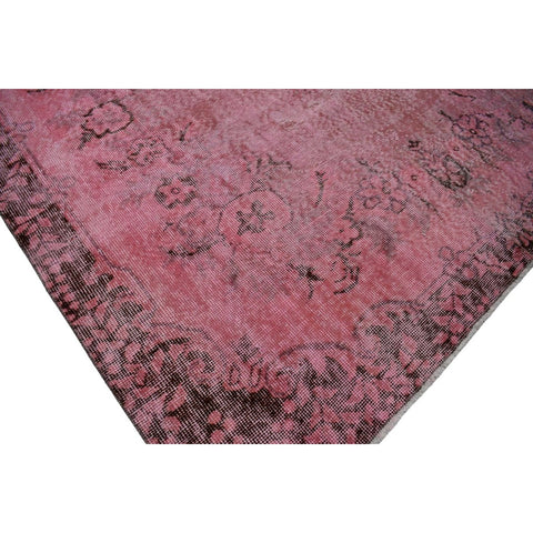 Roze vintage vloerkleed - 280x168 cm - HANDGEMAAKT