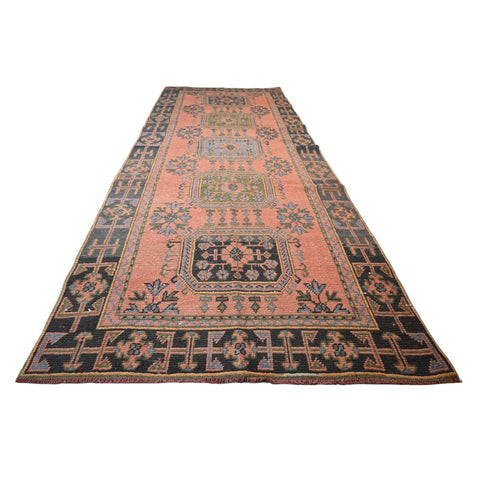 XL vintage vloerkleed - 335x125 cm - HANDGEMAAKT