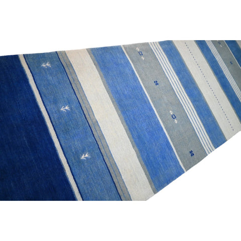 Gestreepte Gabbeh loper - 315x80 cm - HANDGEMAAKT