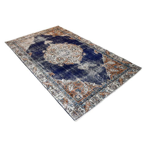Boho vintage vloerkleed - 243x142 cm - HANDGEMAAKT