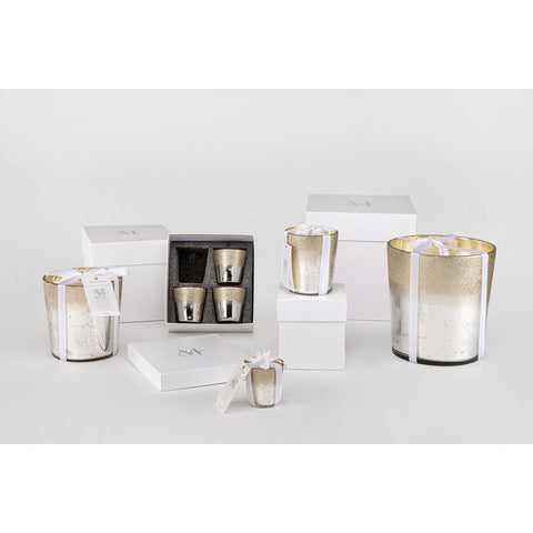 J-Line geurkaars Deluxe - glas – zilver – L - 140U