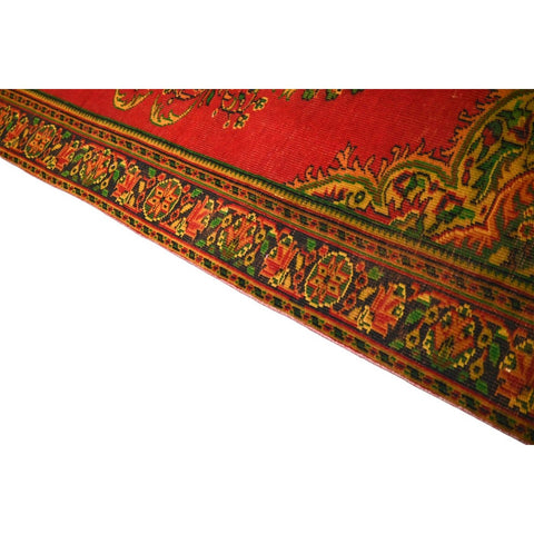 Rood vintage vloerkleed - 273x184 cm - HANDGEMAAKT