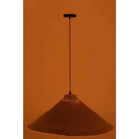 J-Line Hangende Lamp Kegel Zeegras Naturel