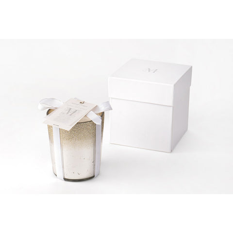 J-Line geurkaars Deluxe - glas – zilver – L - 140U