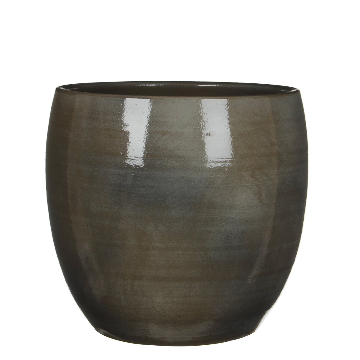 Lester Bloempot - H31 x Ø33 cm - Donkergrijs
