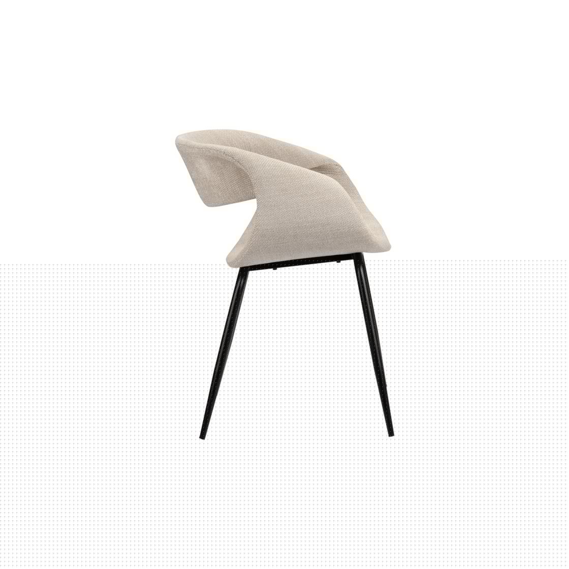 Whale Stoel Beige (Set van 2)