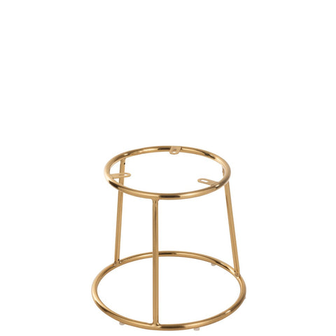 J-Line Frame Lage Kruk Metaal Goud
