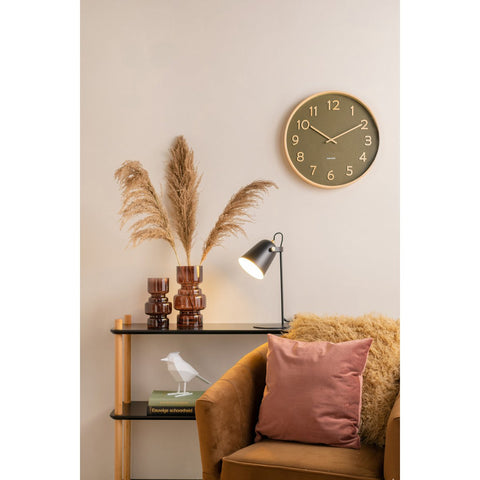 Wandklok Puur Houtnerf Medium