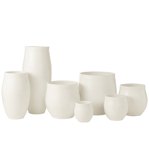 J-Line vaas Gio - keramiek - wit - large