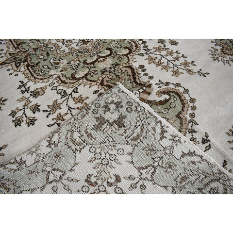 Licht vintage vloerkleed - 249x160 cm - HANDGEMAAKT