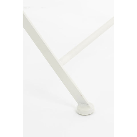 Odile Bistrostoel - L40 x B52 x H89 cm - Metaal - Bruin, Wit