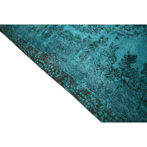 Turquoise vintage vloerkleed - 272x175 cm - HANDGEMAAKT