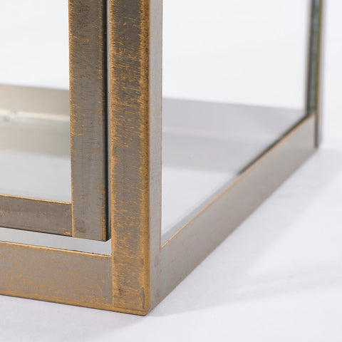 Arzilla Lantaarn - L15 x B15 x H45 cm - Goud