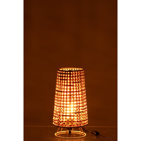 J-Line tafellamp Lena - rotan - naturel