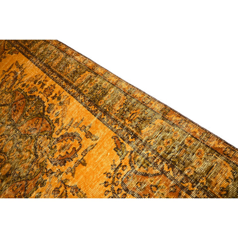 Geel vintage vloerkleed - 275x166 cm - HANDGEMAAKT