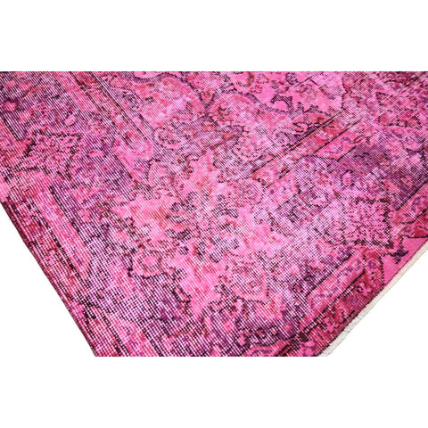 Roze vintage vloerkleed - 280x164 cm - HANDGEMAAKT