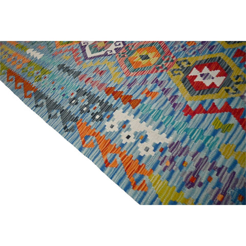 Kleurrijke kelim - 295x205 cm - HANDGEMAAKT
