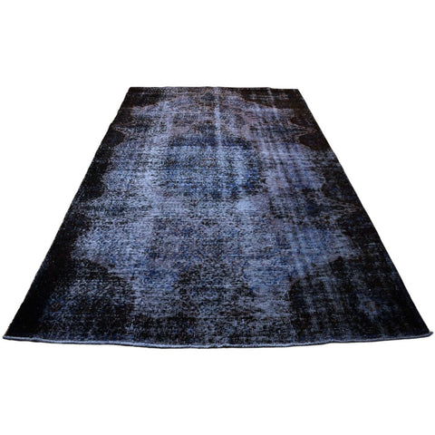 Blauw vintage vloerkleed - 270x157 cm - HANDGEMAAKT