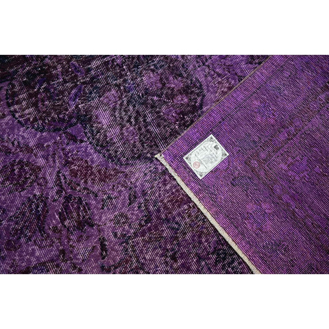 Paars vintage vloerkleed - 284x184 cm - HANDGEMAAKT