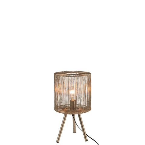 J-Line tafellamp - metaal Antiek - bruin - small