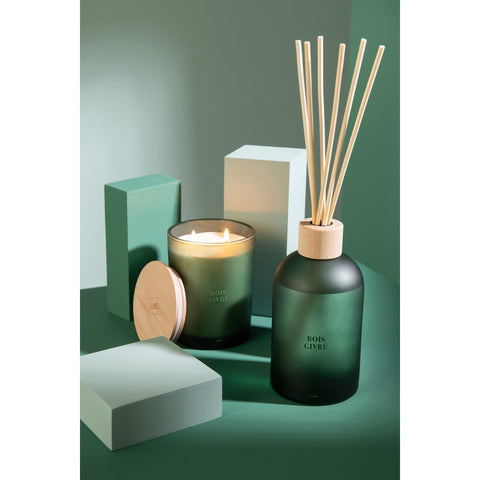 J-Line geurolie + stokjes Accords Essentiels - mat hout - groen
