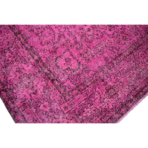 Roze vintage vloerkleed - 274x180 cm - HANDGEMAAKT